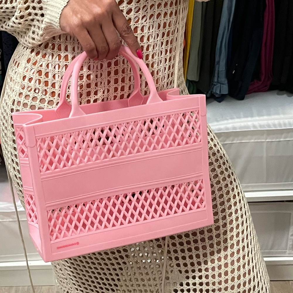 TQTA - Jelly Beach Tote Handbag.